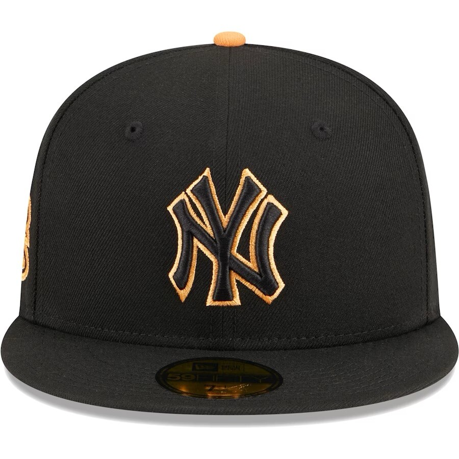 New Era New York Yankees Black 59FIFTY Hat 75th WS Patch Size 7 3