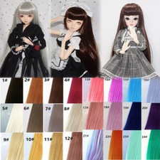 BJD Doll Straight Wigs for 1/3 1/6 1/8 Girl Dolls BJD Doll Long Straight Hair