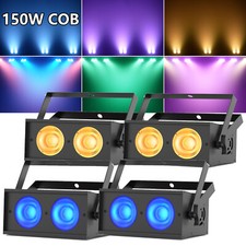 UKING 150W COB RGBW LED Par Light DMX Stage DJ Audience Blinder Lighting Effect