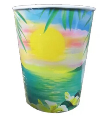 Luau Sunset Beach Pool Ocean Tropical Theme Cocktail Party 9 oz. Paper ...
