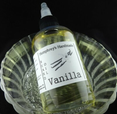 Large 4oz VANILLA Men's Beard Oil Hair Serum Sweet Hair Oil Thick Hair Softener