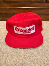 Vintage Kendall Motor Oil Snapback Hat Gas Advertising