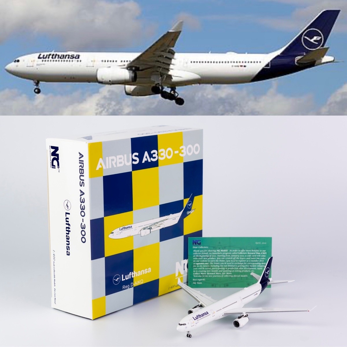 Gemini 1/400 A330-300 ルフトハンザLufthans 1/400 Lufthansa A330-300 D-AIKQ “Fanhansa Diversity Wins
