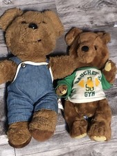 Vintage Dakin 12" Jointed Brown Teddy Bear Plush Stuffed Animal Poseable 1981