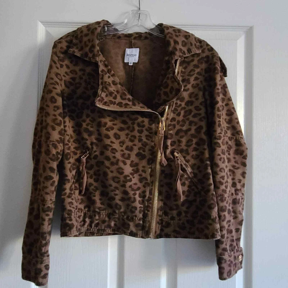 Kensie leopard shop jacket