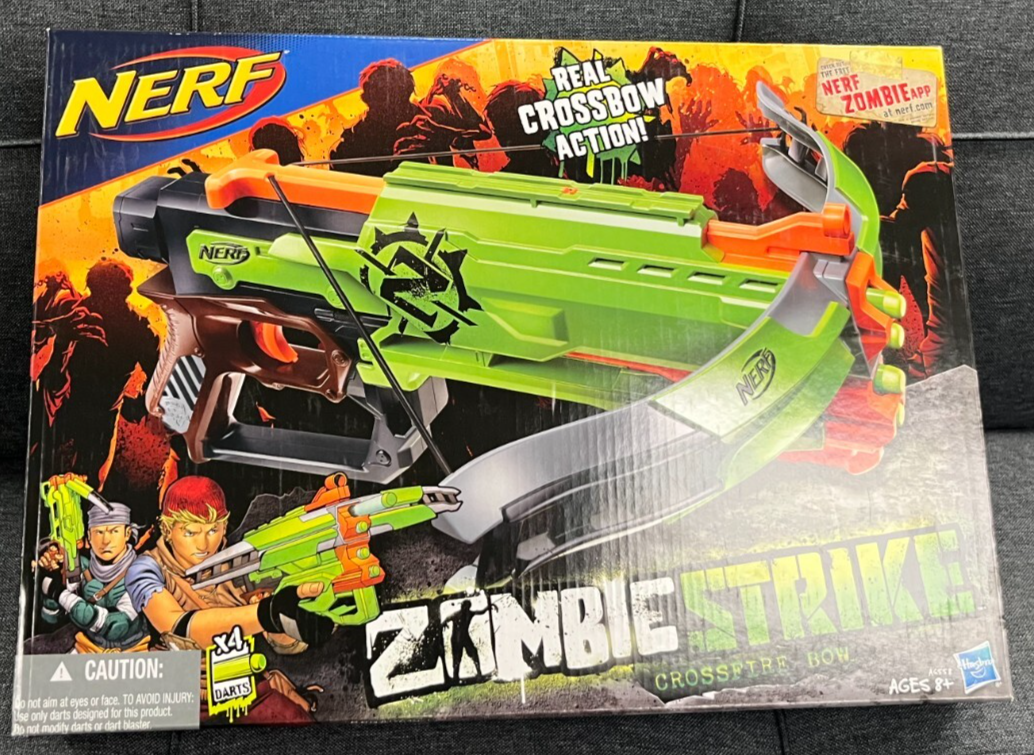 Nerf CrossFire Bow Zombie Strike Blaster A6558 Rare Brand-New Cool