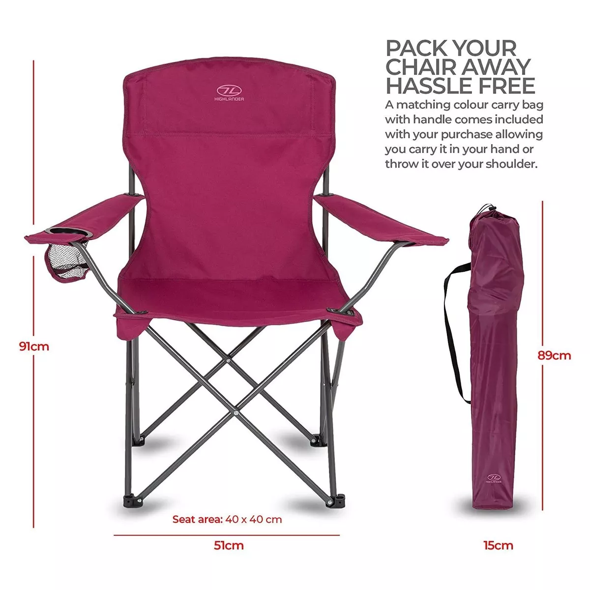 Highlander camping chair deals