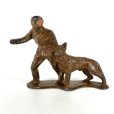 Vintage Barclay Manoil Toy Lead Soldier German Shepherd Dog 1930s 1940s