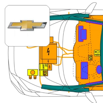 Digitale Rettungskarte per QR-Code, kompatibel mit Chevrolet Equinox (>2021)