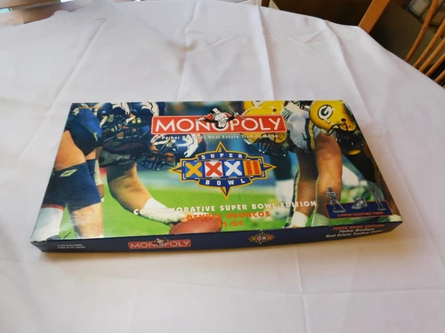 Rare Vintage Monopoly Superbowl XXXII Edition Board game Parker Brothers USED