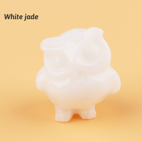 1.5" Owl Figurine Natural Quartz Crystal Healing Reiki Stone Carving Home Decor - Picture 32 of 32