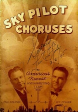 Sky Pilot Choruses Songbook Signed by Lee Fisher 1945