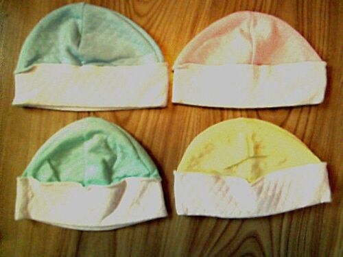 Baby Boy/Girl Cotton New Born Kids Hat/Cap,0-6 months,Blue,Yellow,Pink,Green - Picture 1 of 5