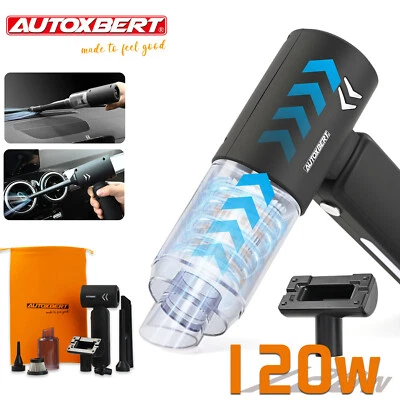 AUTOXBERT 3in1 Car Home 120W Vacuum Cleaner Air Blower Cordless Handheld Rechargeable Mini