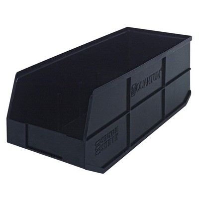QUANTUM STORAGE SYSTEMS SSB483BK Shelf Bin,Black,Polypropylene,7 in 24K226