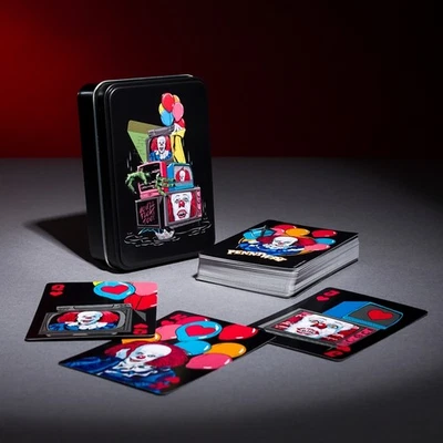 TRUFFLESHUFFLE Official Stephen King's It Pennywise Playing Cards In A Tin