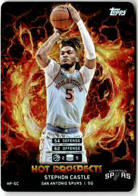 2025-26 Topps Match Attax NBA No. HP-SC Stephon Castle Hot Prospects