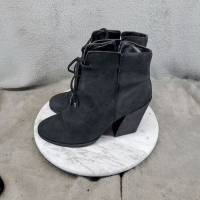 Very Volatile Shoes Womens Size 9 Black Leather Alibi Ankle Boots *Read*