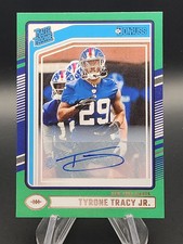 2024 Panini Donruss Tyrone Tracy JR. Green Rated Rookie Auto RC  #364 SP Giants