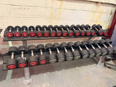 Hammer Kraft Gummi Hanteln und Racks 2-42 kg kommerzielle Fitnessgeräte