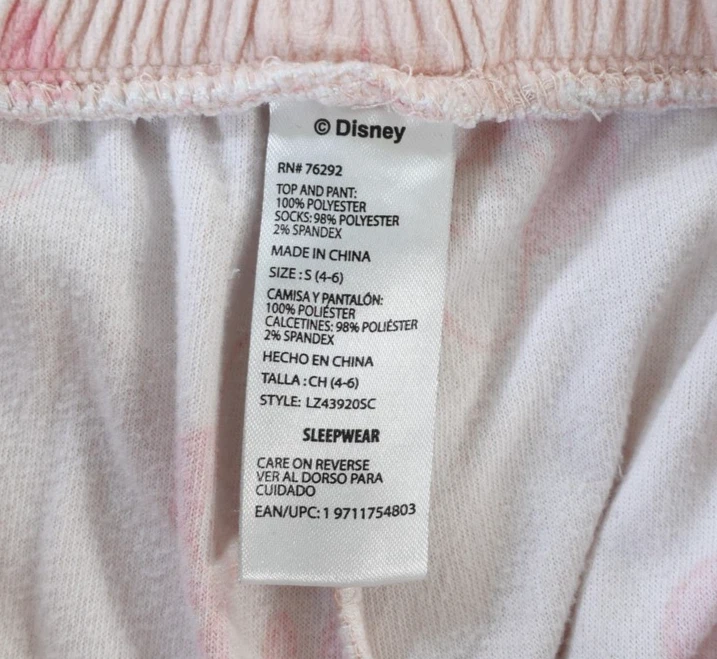 Disney Minnie Mouse Pijama Pantalones Mujer Pequeño Rosa Salón Ropa de Dormir Elástica Foto 2 de 4