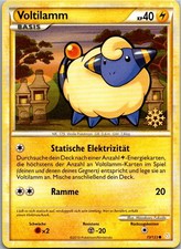 Pokémon Voltilamm 73/123 HeartGold & SoulSilver 2010 Snowflake Stamp Deutsch