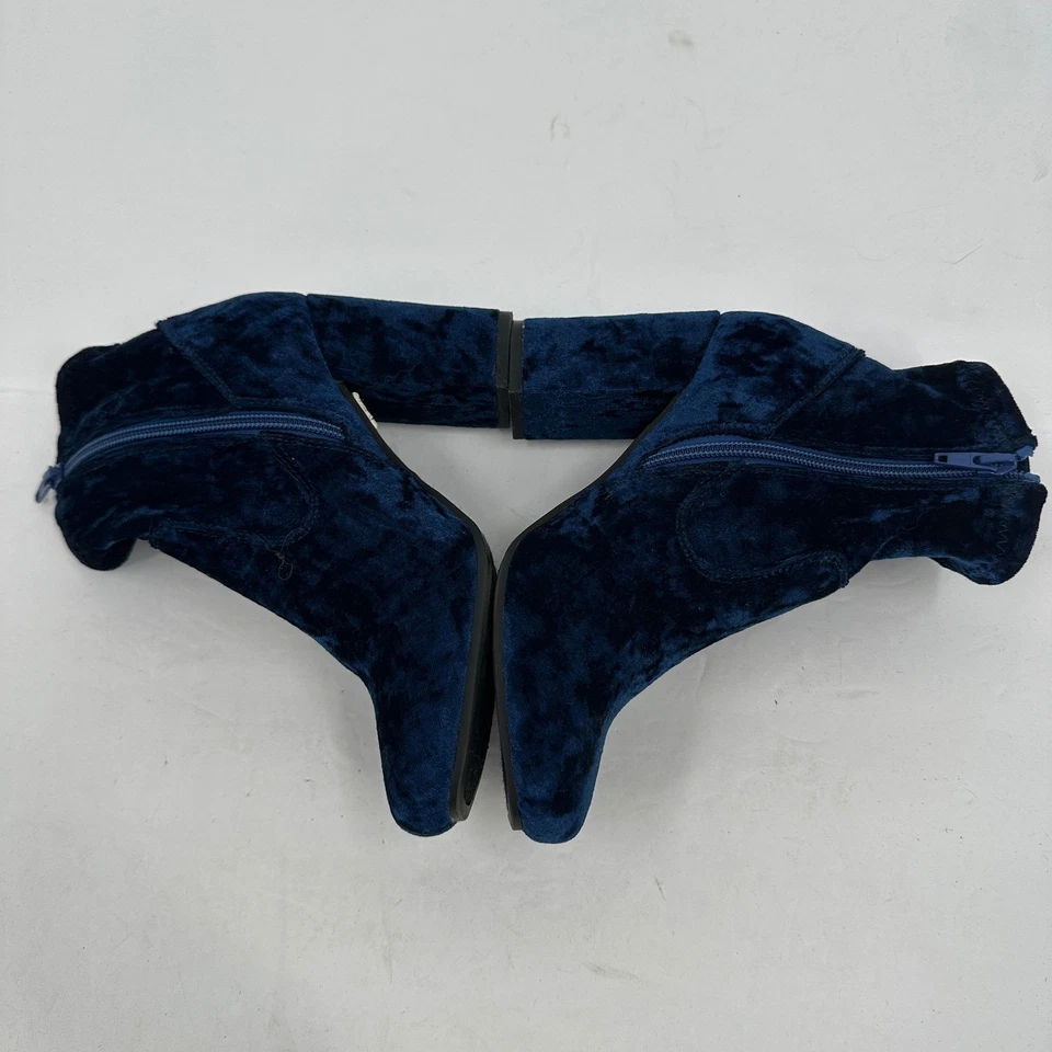 Botines Carlos Santana para mujer azul terciopelo talla 5,5 Whimsigoth Foto 4 de 4