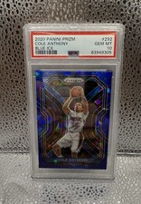 2020-21 Panini Blue Ice Prizm #292 Cole Anthony RC Rookie /125 PSA 10 GEM MINT