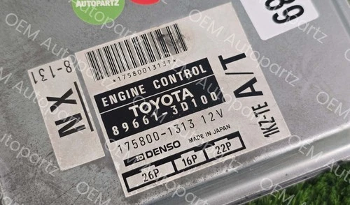 Toyota Hilux Surf KZN130 89661-3D100 1KZ-TE A/T Ecu Ecm oem jdm used 896613D100 - Picture 2 of 11