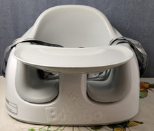 Bumbo Multi Seat 3-in-1 Baby Toddler Floor Feeding Booster Seat White 1 Tray