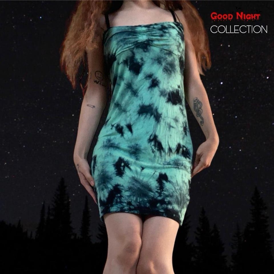 Current Mood by Dolls Kill Tie Dye Bodycon Mini Dress