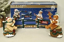 Mr. Christmas Gold Label Collection Duelling Banjo Bears 16 Songs 2013 In Box