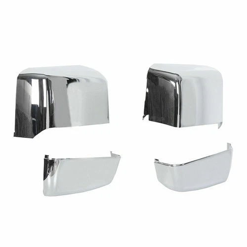 4pc For 2014-2019 Chevy Silverado 1500 GMC Sierra Tow Mirror Cover Cap Chrome