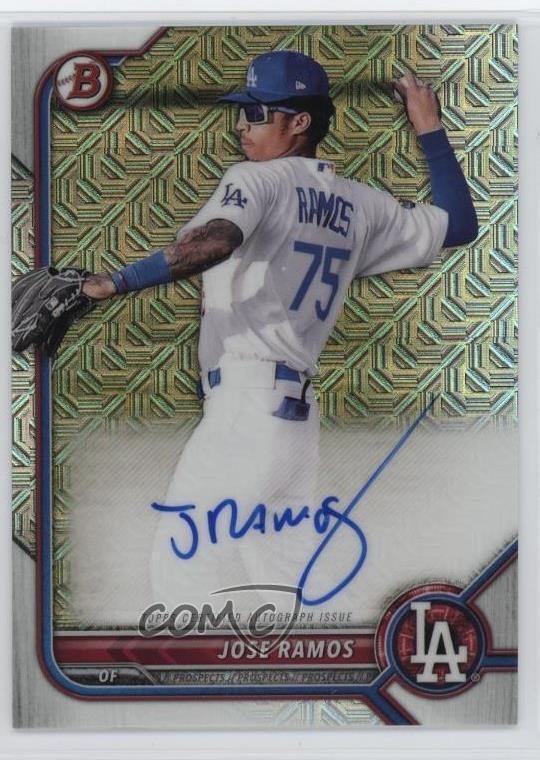 2022 Bowman Chrome Mega Box Chrome Mojo Jose Ramos #BCMA-JR Auto 4f5