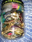 Jar Of Broken Jewelry Matching Earrings And Brooches And Much More — photo 4