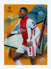 2020-21 Ryan Gravenberch Topps Finest Orange AFC Ajax Rookie Soccer Card 9/25. rookie card picture