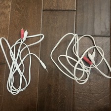 Lot 2 3.5mm to RCA Audio Cable Red White AUX Stereo Adapter Cord