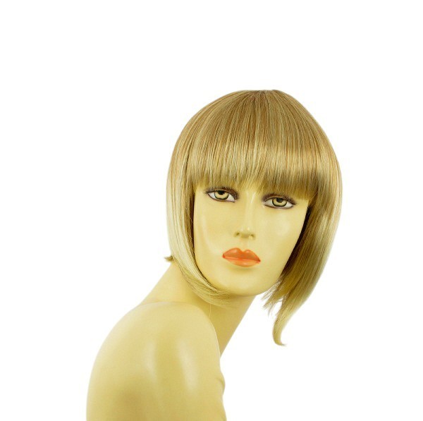Perruque femme courte blond clair cuivré ALISEE volume naturel anti-glisse