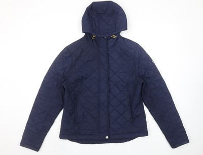Tog Twenty Four marineblaue Damen-Steppjacke mit Kapuze Größe 12-14