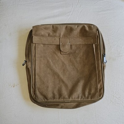 Vintage Hartmann Luggage Garment Bag Tan Suede Travel Case Carry On Retro