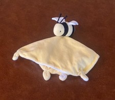 Burt's Bees Baby Hold Me Bee Plush Lovey Security Blanket Yellow Knotted 10"
