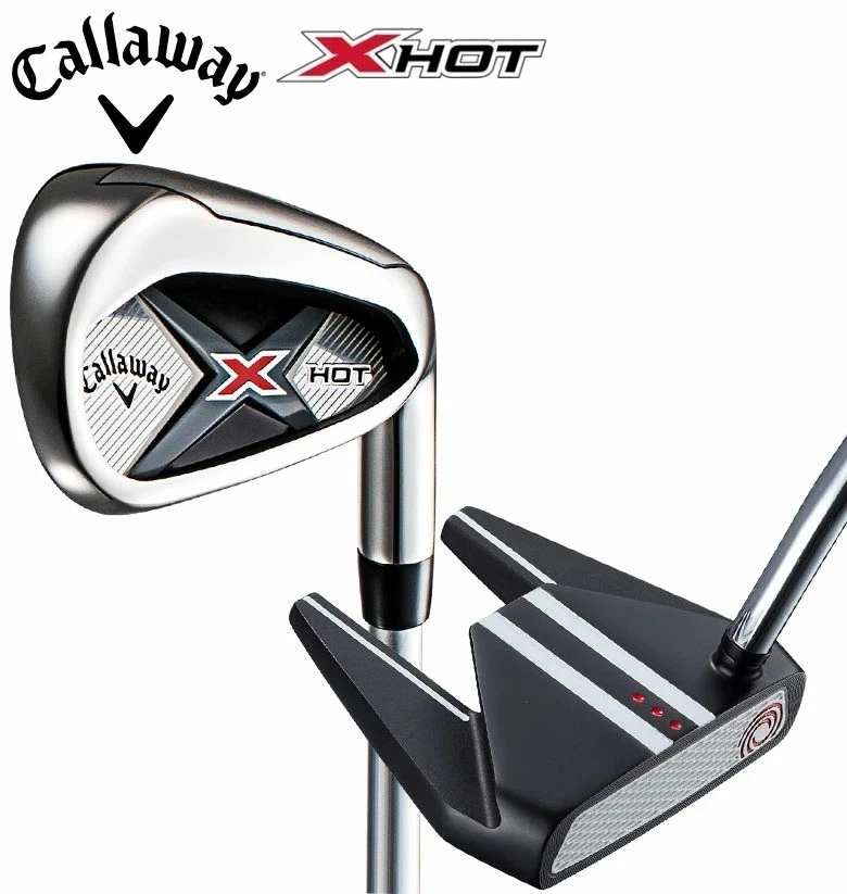 Callaway X HOT Package Iron Wedge Club Set 6-P,A,SW, EYE TRAX Putter 8pcs S-Flex - Image 2 of 4