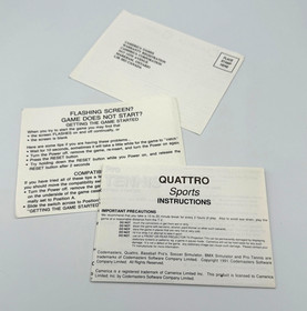 4 Quattro Sports Nintendo NES GOLD Baseball Soccer Tennis BMX 1991 CIB Complete