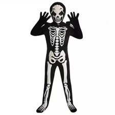 Glow in the Dark Skeleton Costume for Kids Boys Halloween Kids Cospaly Costume — image 8