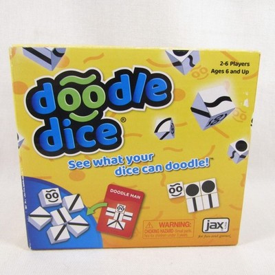 Doodle Dice Card Game COMPLETE Family Fun Jax LTD 2018 #7030