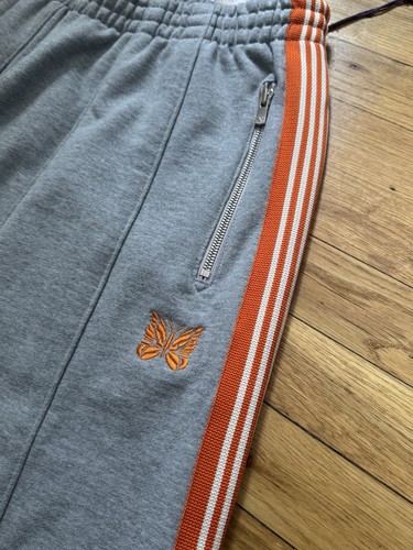Needles HD Track Sweat Pants LHP Japan Exclusive Grey Orange Brand New