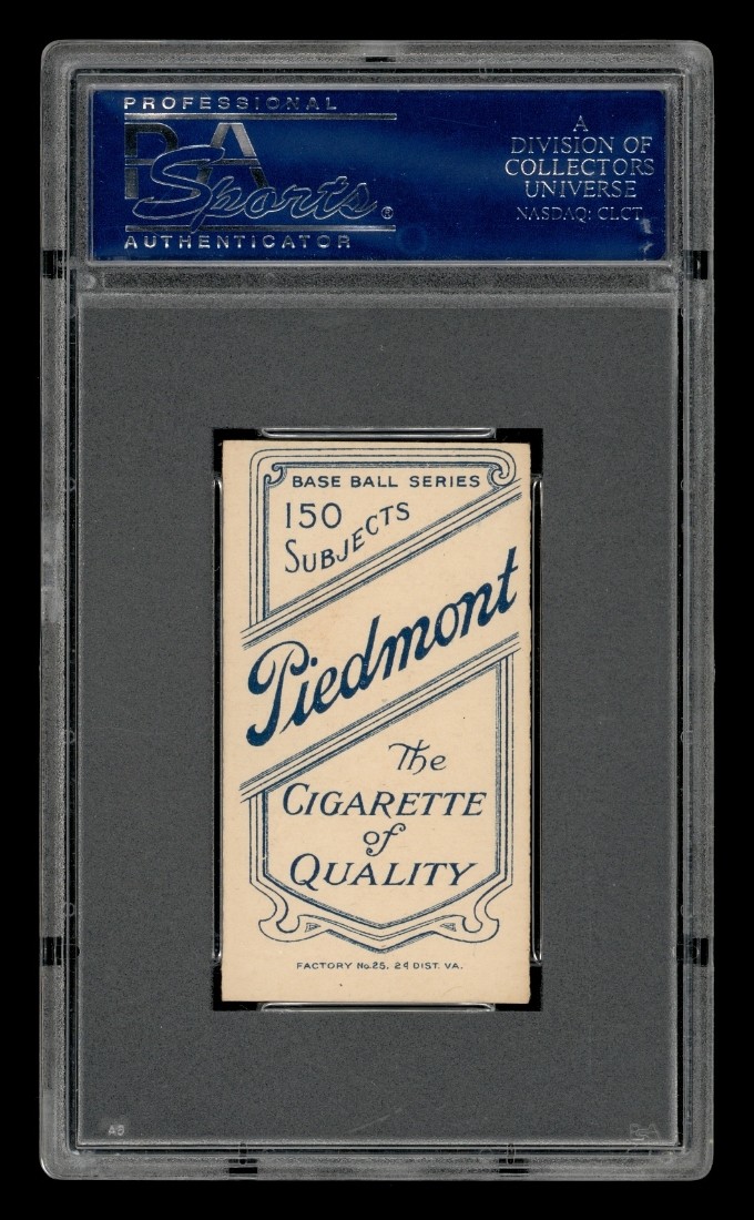 1909-11 T206 Set-Break Harry Lumley Piedmont PSA 6 EX-MT (MC) view 2