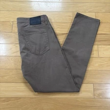 AG Adriano Goldschmied Tellis Modern Slim Jeans Mens Sz 32x32 Brown Pants
