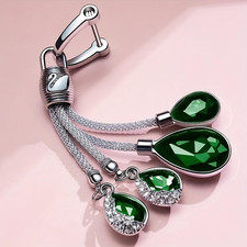 Bling Crystal Car Keychain for Women, Fashion Keychain Accessories with Bling Rh