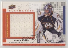 2009-10 Upper Deck Big Playmakers Jersey 30/75 Pekka Rinne #BP-PE 2d8